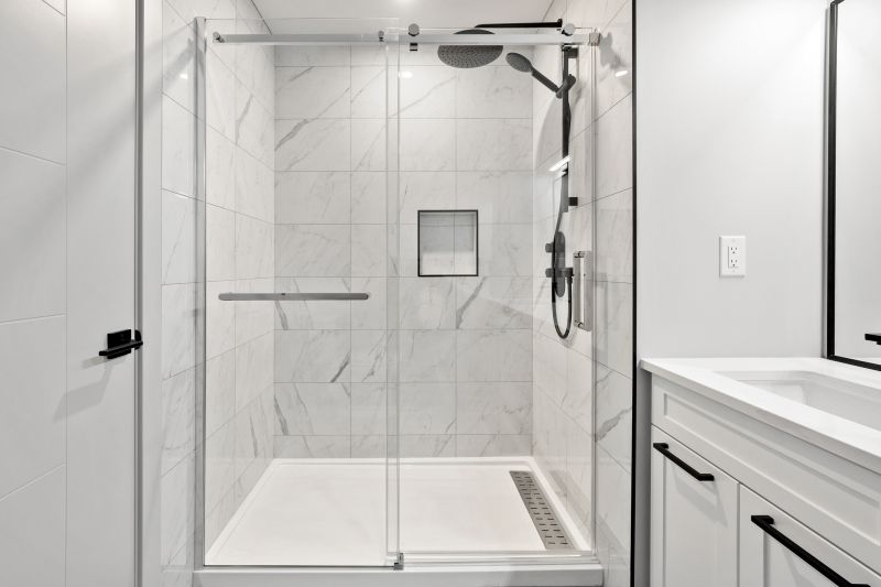 Glass Enclosed Shower